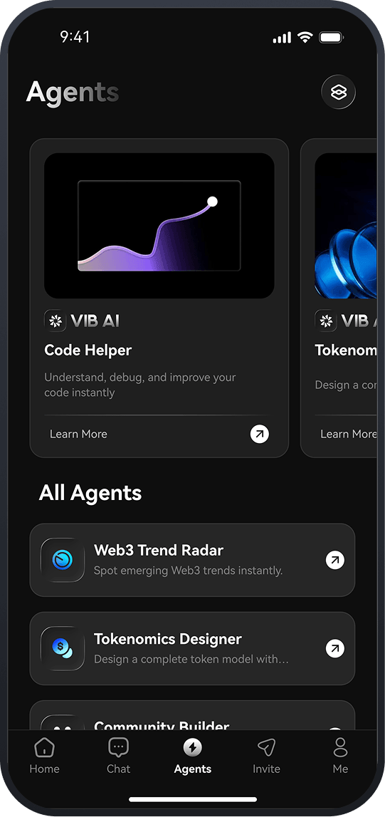 VIB AI agents screen